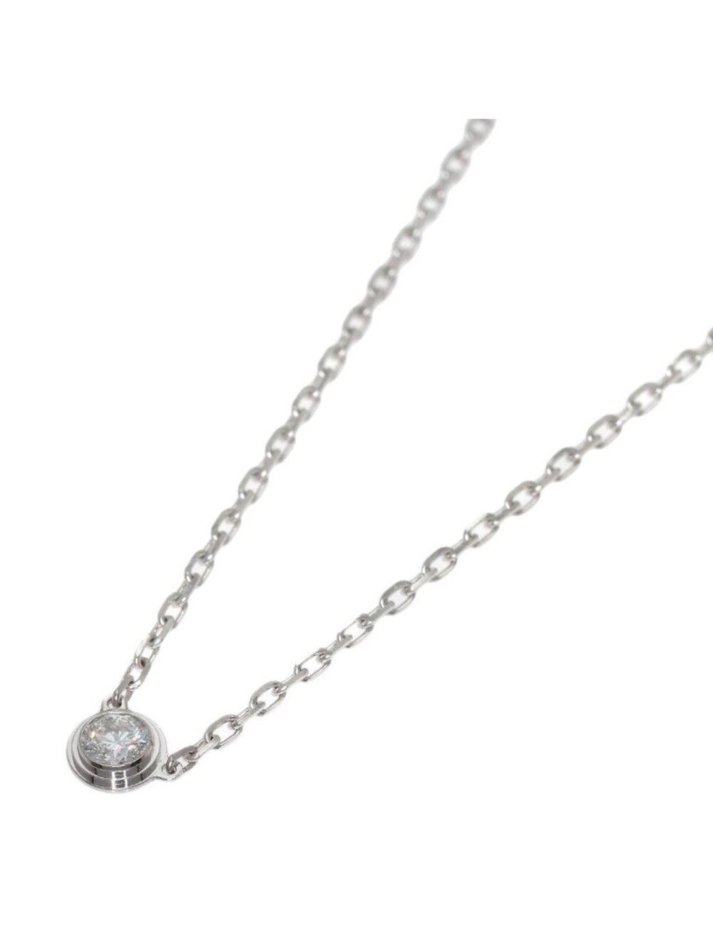 Cartier Diamants Legers D'amour SM Diamond Necklace 18k White Gold